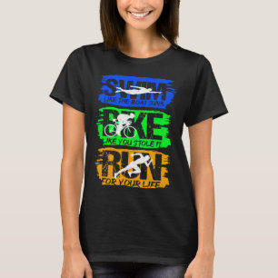 Camiseta Triatlón Baño Ciclismo Fitness Atleta Corre