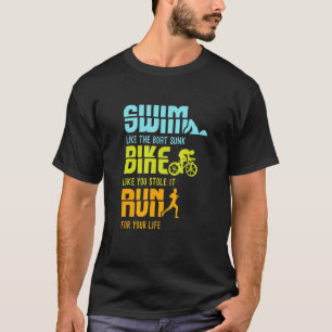 Camiseta Triatlón competidor I Triatleta I Swim Bike Run