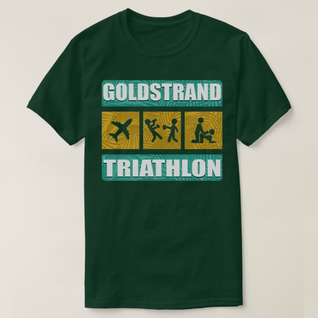 Camiseta Triatlón de las arenas doradas 2 (Diseño del anverso)