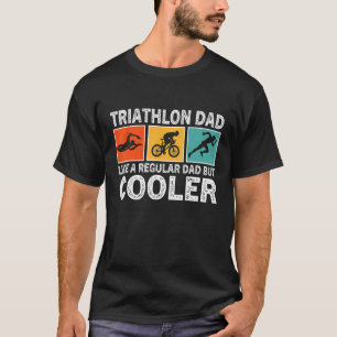 Camiseta Triatlón De Mens Para Hombres Papá Nadar Ciclismo