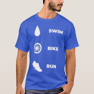 Camiseta Triatlón deportivo de atleta minimalista carrera d