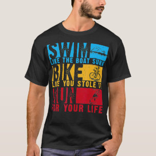 Camiseta Triatlón Guay Para Hombres Mujeres Bañarse En Bici