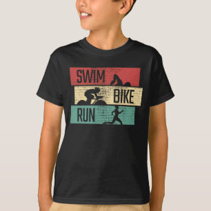 Camiseta Triatlón - Huida en bicicleta de natación