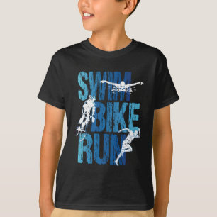 Camiseta Triatlón - Huida en bicicleta de natación
