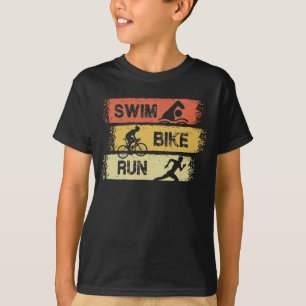 Camiseta Triatlón - Huida en bicicleta de natación