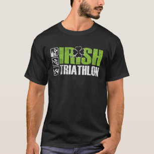 Camiseta Triatlón irlandés: bebida deportiva feliz St Patri