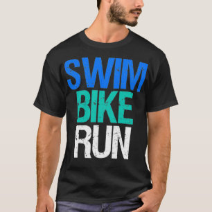 Camiseta Triatlón Regalos Swift Bike Run Triathlete Design
