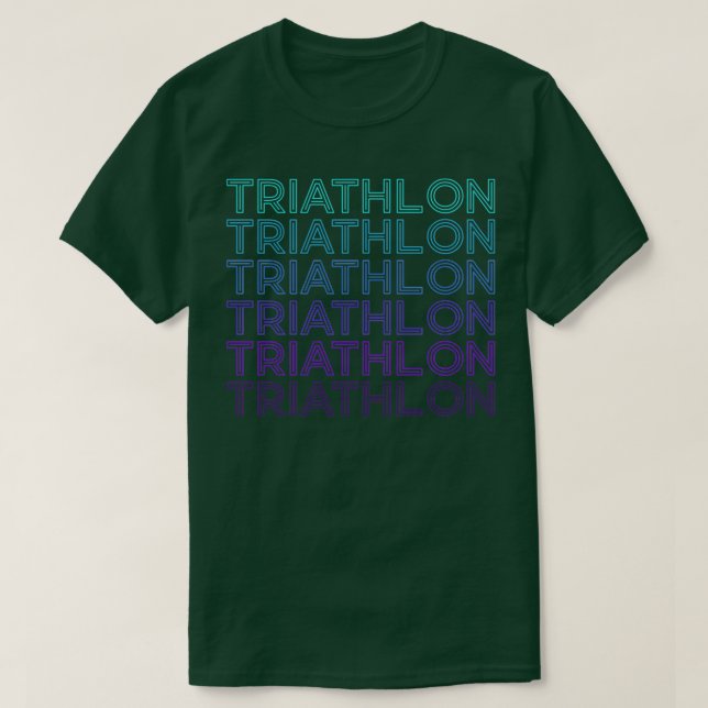 Camiseta Triatlón retro (Diseño del anverso)