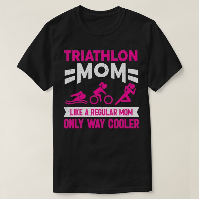 Camiseta Triatlon Triathlete Triathlon Mom (Diseño del anverso)