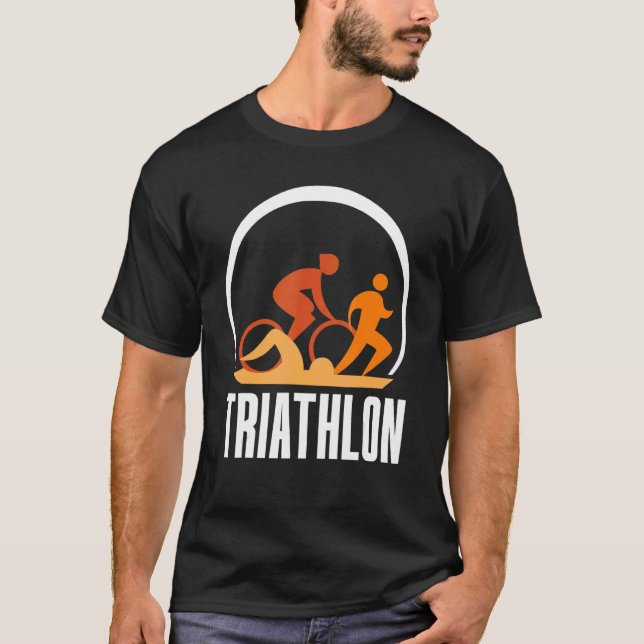 Camiseta Triatlón Triatleta Deportes (Anverso)