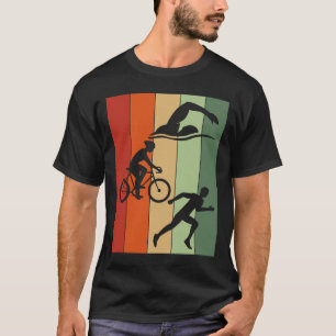 Camiseta Triatlón Triatleta Natación Ciclismo Rastreo