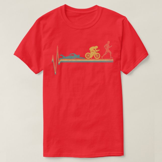 Camiseta Triatlón Triatlete Vintage (Diseño del anverso)
