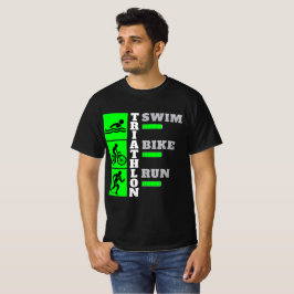 Camiseta Triatlón triunfo: natación, bicicleta, carreras de
