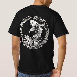 Camiseta Tribal Celtic Koi Fish Wisdom Symbol