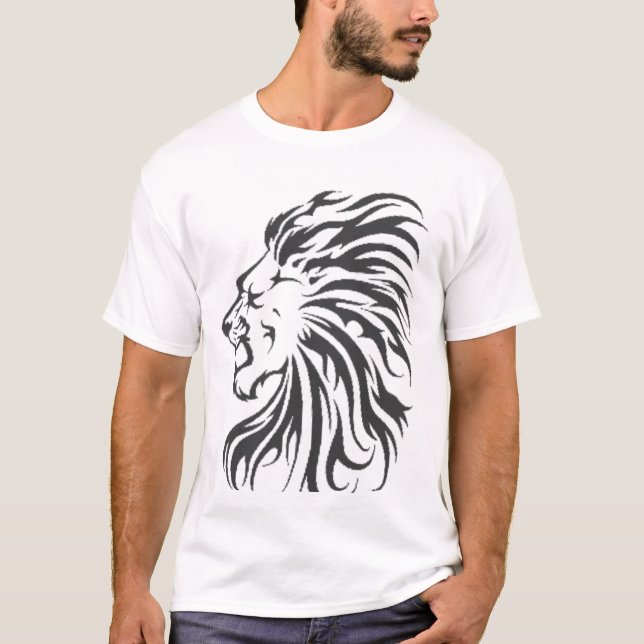 camiseta tribal de la león-cabeza (Anverso)