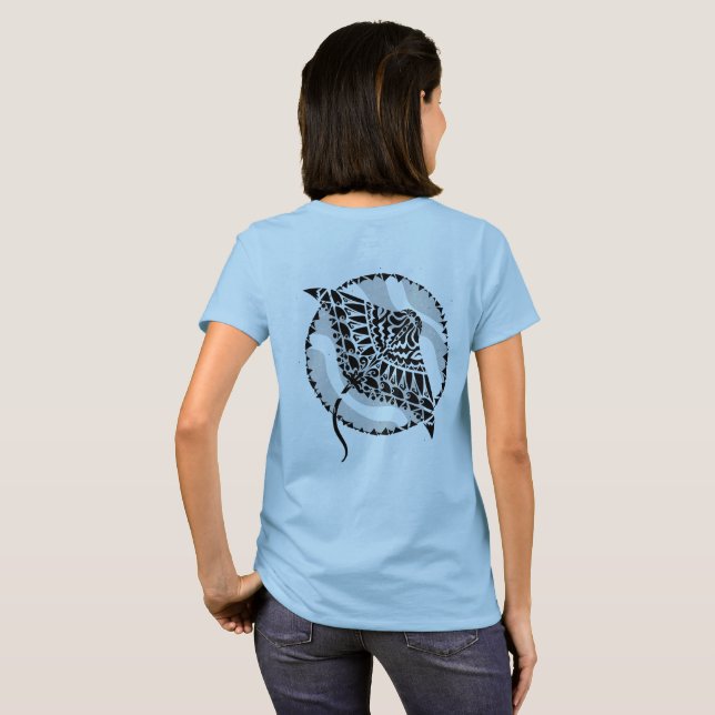Camiseta Tribal de Ocean Manta Ray (Reverso completo)
