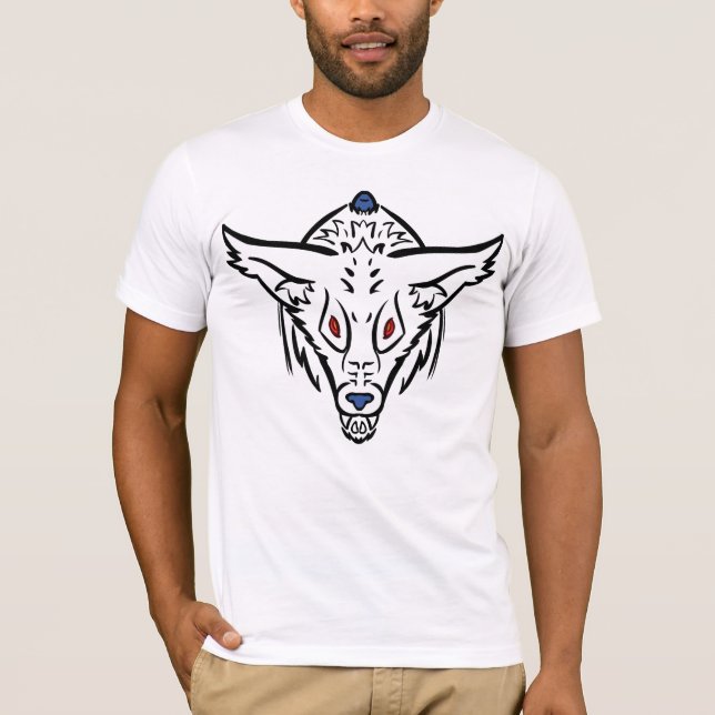 Camiseta tribal del perro de los bombardeos (Anverso)