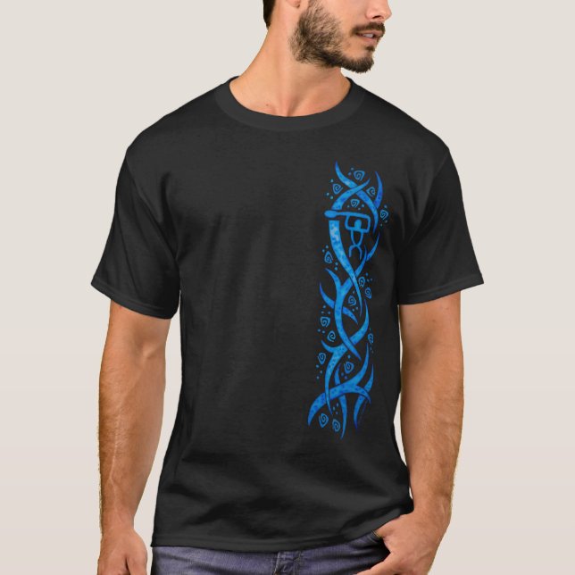 Camiseta tribal del petroglifo del Paddler (Anverso)