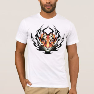 Camiseta tribal del tatuaje del tigre