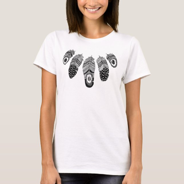 Camiseta Tribal Feather T-Shirt (Anverso)