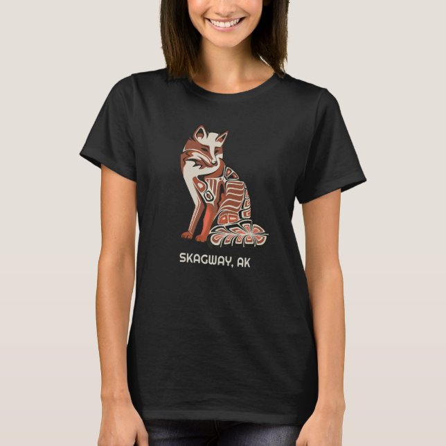 Camiseta Tribal Fox Skagway Ak Indian American Haida (Anverso)