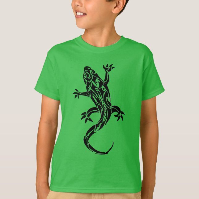 Camiseta Tribal Gecko para niños (Anverso)