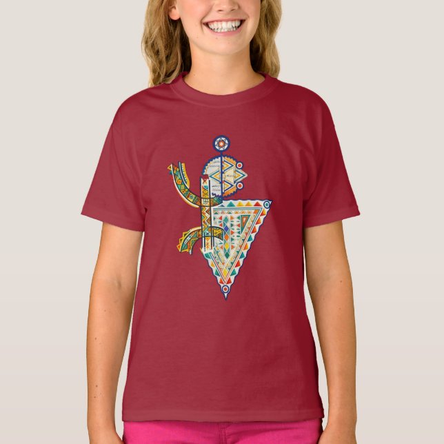 Camiseta tribal geométrica Amazigh (Anverso)