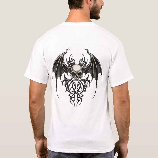 Camiseta Tribal Guardian Skull (Reverso)