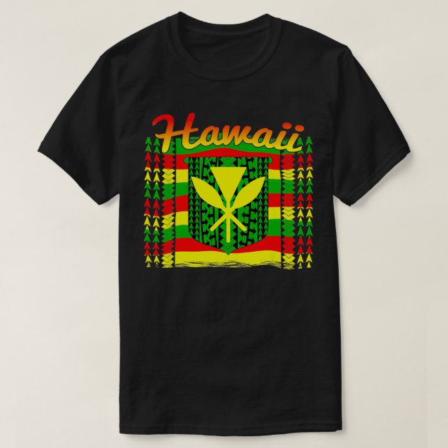 Camiseta Tribal Hawai Kanaka Maoli TShirt (Diseño del anverso)