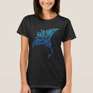 Camiseta Tribal Hawai Manta Ray Tribal Polinesia Tattoo Pac