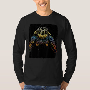 Camiseta Tribal Hawai Maorí Sun Sea Turtle Throwback Vac