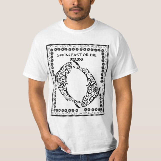 Camiseta tribal hawaiana del tiburón (Anverso)