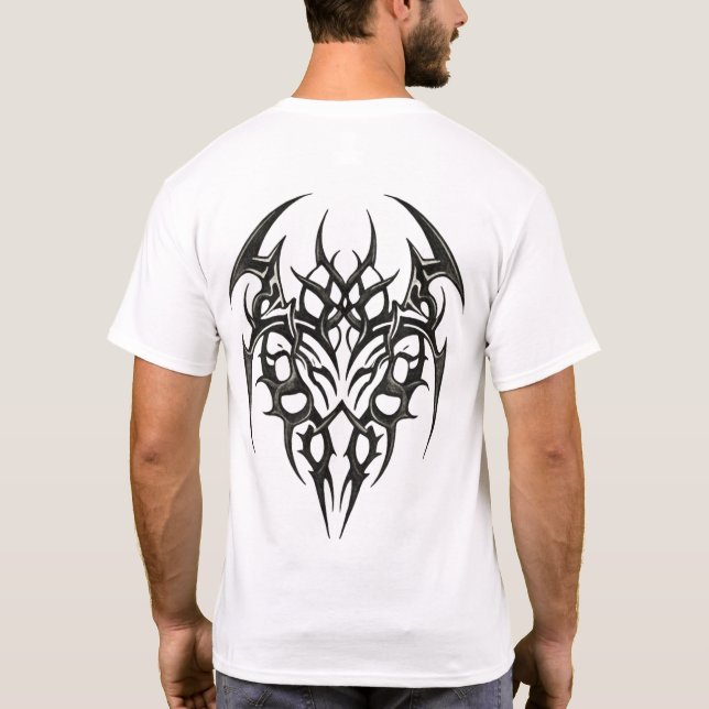 Camiseta Tribal Heart Scrollwork (Reverso)