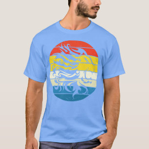 Camiseta Tribal Lion Retro Sunset Big Cat