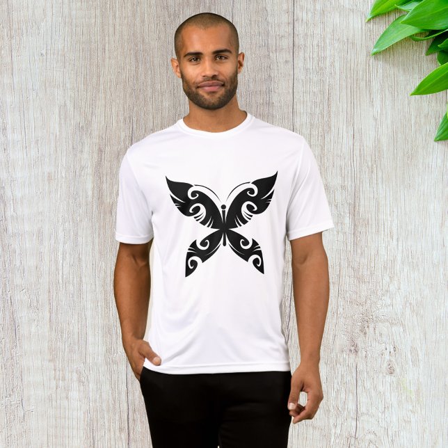 Camiseta Tribal Mariposa Tattoo Negrita Estilo de tinta neg (Subido por el creador)