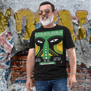 Camiseta Tribal ritual verde