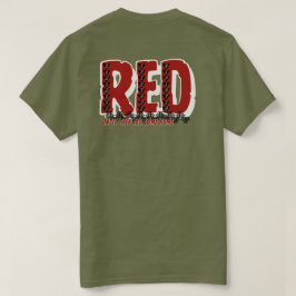Camiseta Tribal RojA - Honrar a Nuestros Desplegad