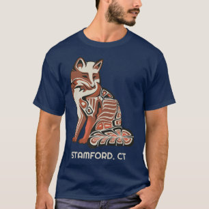 Camiseta Tribal Roja Para Bridgeport Arte Nativo Estadounid