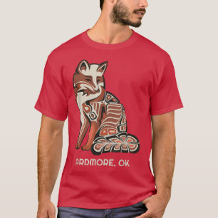 Camiseta Tribal Rojo Para Ardmore OK Arte Nativo Estadounid
