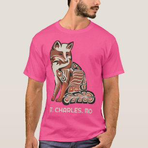 Camiseta Tribal Rojo para arte nativo de StCharles en Estad