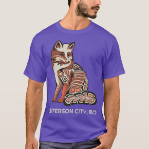 Camiseta Tribal Rojo Para El Árbitro Nativo De Jefferson