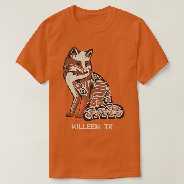 Camiseta Tribal Rojo para matar estilo de arte nativo ameri (Diseño del anverso)