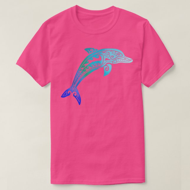 Camiseta Tribal saltando delfín (Diseño del anverso)