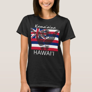 Camiseta TRIBAL SHAKA (HANG LOOSE) KamaHāina HI FLAG BG