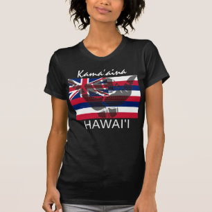 Camiseta TRIBAL SHAKA (HANG LOOSE) KamaHāina HI FLAG BG