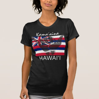 Camiseta TRIBAL SHAKA (HANG LOOSE) KamaHāina HI FLAG BG