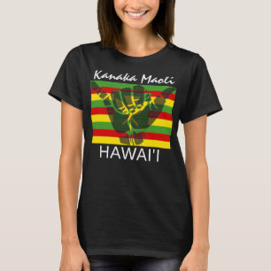 Camiseta TRIBAL SHAKA (HANG LOOSE) Kānaka Maoli HI FLAG BG