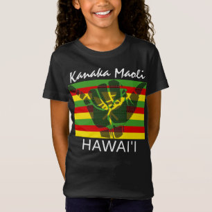 Camiseta TRIBAL SHAKA (HANG LOOSE) Kānaka Maoli HI FLAG BG