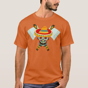 Camiseta Tribal Skull Dual Ax 13