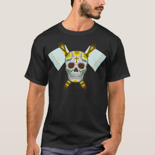 Camiseta Tribal Skull Dual Ax 3